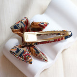 Ribbon Hair Clip Red Mix