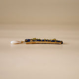 Straight Hair Clip Navy Gold