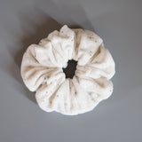 White Pile Scrunchie