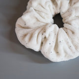 White Pile Scrunchie