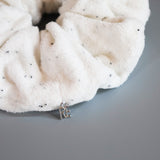 White Pile Scrunchie