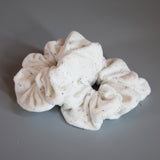 White Pile Scrunchie