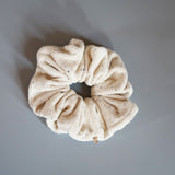 Off Beige Pile Scrunchie