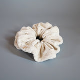 Off Beige Pile Scrunchie