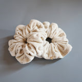 Off Beige Pile Scrunchie