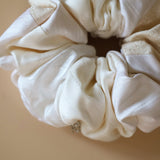 Patchwork Scrunchie White