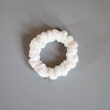 White Pile Mini Scrunchie