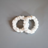 White Pile Mini Scrunchie