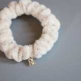 Off Beige Pile Mini Scrunchie