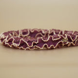 Organdy Frills Headband Purple