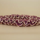 Organdy Frills Headband Purple