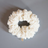 Shiny Milkey White Mini Scrunchie