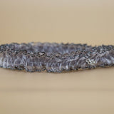 Organdy Frills Headband Grey Silver