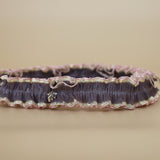 Organdy Frills Headband Pink Grey