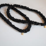 Silk Black Thin Hairband