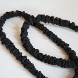 Silk Black Thin Hairband