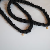 Silk Black Thin Hairband