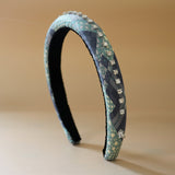 Slender Headband Blue Mix SIlver