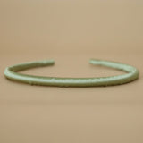 Tight Headband Green Satin
