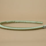 Tight Headband Green Satin