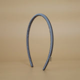 Tight Headband Grey Satin