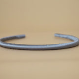 Tight Headband Grey Satin