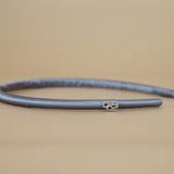 Tight Headband Grey Satin