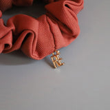 Terracotta Rose Mini Scrunchie
