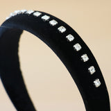 OG Headband Velor Black Studs