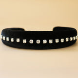 OG Headband Velor Black Studs