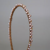 Narrow Studs Headband Purple Pearl