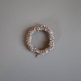 Shiny Grey Mini Scrunchie