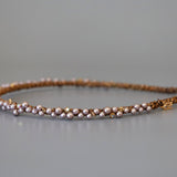 Narrow Studs Headband Purple Pearl