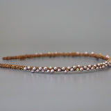 Narrow Studs Headband Purple Pearl