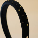 Slender Headband Velor Black