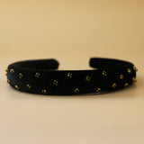 Slender Headband Velor Black