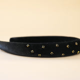 Slender Headband Velor Black