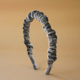 Gather Headband Velor Silver