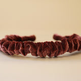 Gather Headband Velor Wine Pink