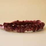 Gather Headband Velor Wine Pink