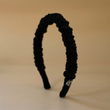 Gather Headband Velor Black