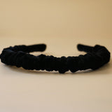 Gather Headband Velor Black