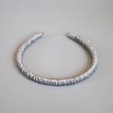 Shiny Grey Gather Headband