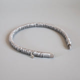 Shiny Grey Gather Headband