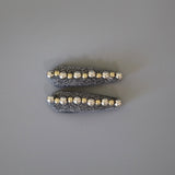 Hair Pin Silver Lame