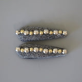 Hair Pin Silver Lame