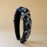 OG Headband Black Tweed Ribbon