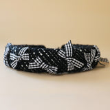 OG Headband Black Tweed Ribbon