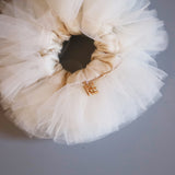 White Tutu Frill Scrunchie