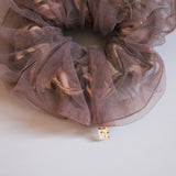 Chacoal Tulle with Camo Double Scrunchie